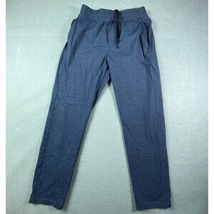 Public Rec Joggers Pants Men's 30/30 Blue Nylon Blend Stretch Zip Pockets